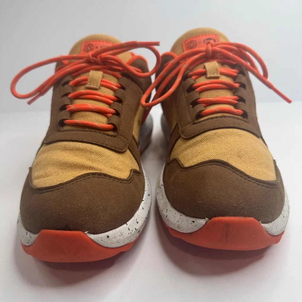 Freewaters x Draplin Design Co DDC-299 Kool Kick Mens 9 Brown Orange Sneakers